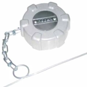 Tapa de combustible con recubrimiento en polvo gris aluminio de 2 pulgadas BESTfit - Imagen 1 de 1