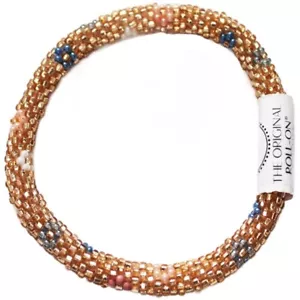 Bracciale Roll-On® Aid Through Trade ""Flower Power"" Perline di vetro soleggiate ~Nepal~ - Foto 1 di 2