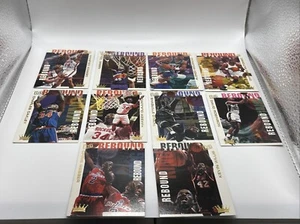 1994-95 Fleer Ultra Basketball Rebound kings Complete Insert Set 1-10 - Picture 1 of 1