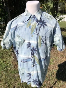 Pendleton Surf Board Hawaiian Camicia Maniche Corta Media - Foto 1 di 12