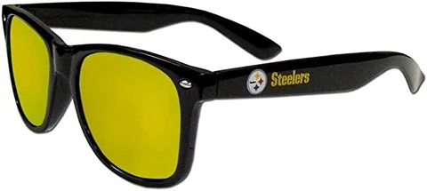 NFL Pittsburgh Steelers Retro Wayfarer Mirror Lens Sunglasses Cover