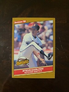 1986 Donruss Highlights Steve Carlton #35 San Francisco Giants