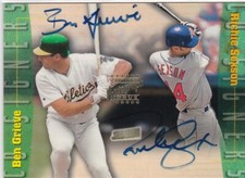 1999 Stadium Club Co-Signers Ben Grieve Richie Sexson Dual On Card Autograph