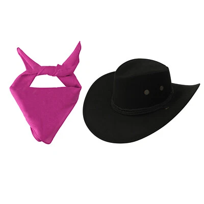 Conjunto de chapéu infantil acessório fantasia de cowboy para meninas e meninos - Imagem 1 de 2