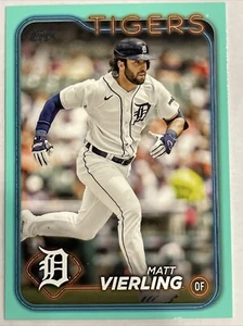 2024 TOPPS SERIES 2 BASEBALL AQUA BORDER PARALLEL - Picture 1 of 2