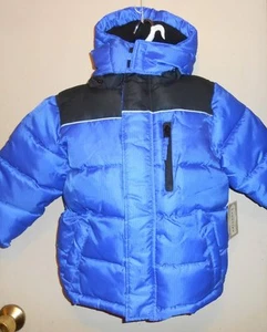 Arizona Jean Co Boys Detachable Hood Puffer Winter Jacket Royal Blue (4) NWT - Picture 1 of 2