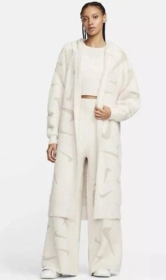 Nike Sportswear Phoenix Cozy Boucle Long Knit Cardigan Women's S & M  FD4282-105 - Image 1 of 4