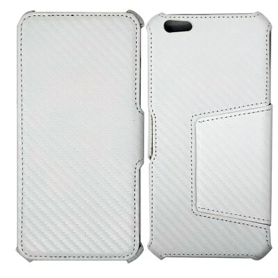 2in1 Pellicola + Custodia sottile per Apple iPhone 6 6S Plus 5.5" BOOK CARBON - Immagine 1 di 4