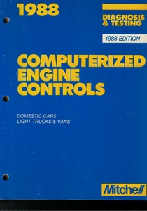 1988 MITCHELL Computerized Engine Controls Diagnostic Testining Domestic car trk - Picture 1 of 3