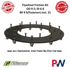 Kit de fricción de volante Fidanza para OD 9.5; ID 6.0; BP 9 9 / Sujetadores incluidos 21 - Imagen 1 de 7
