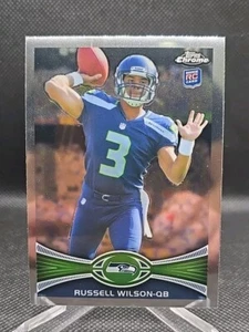 RUSSELL WILSON ROOKIE CARD 2012 TOPPS CHROME RC Football Pittsburgh Steelers! - Picture 1 of 4