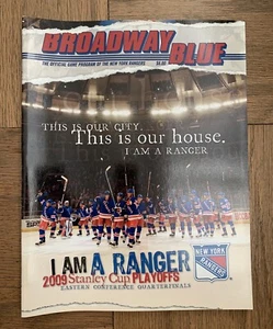 NY RANGERS PROGRAMM 2009 NHL STANLEY CUP PLAYOFFS MSG HOCKEY EAST CONFERENCE - Bild 1 von 2