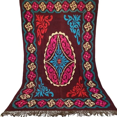 Старинный винтажный марокканский розовый ковер ручной работы красный синий цветочный шерстяной племенной азилаловый ковер - Изображение 1 из 4