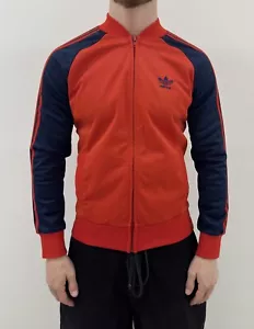VINTAGE 1980s ADIDAS VENTEX TRACK JACKET MENS made in France - Picture 1 of 13