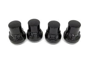 Black Wheel Locks 3/4 Honda Pilot EX Odyssey Ridgeline 14x1.5 Acorn Tuner  - Picture 1 of 2