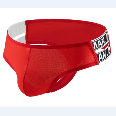 Men's Sexy Daul Waistband Underwear Thong Jockstrap G String T-back Hipsters - Image 1 of 4