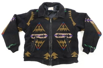 Rare VTG PENDLETON High Grade Western Wear Aztec Native Wool Jacket 90s L READ - Image 1 of 4