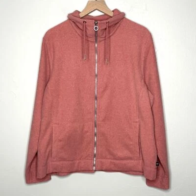 Regatta Great Outdoors Womens Fleece Jacket 16 Red Quarter Zip Hiking Camping - Image 1 of 4