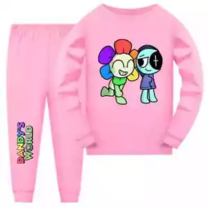 Girls DandyWorld Sleepwear Suits Kids Pyjamas Set Horror Game Dandys Hood - Picture 1 of 32