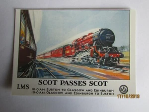VINTAGE AD GALLERY POSTCARDS ROYAL SCOT RAILWAY 1930 (X25 IN A PACK) - Picture 1 of 1