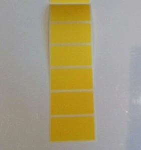 Yellow 2 x 1 inch 50 x 25mm Labels Various Quantities Cheap Labels  - Picture 1 of 1