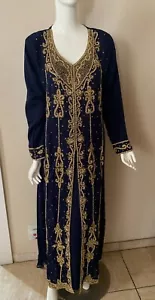 Mehreen Luxurious Moroccan Kaftan Dress Size S NWT - Picture 1 of 9