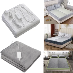 ELECTRIC HEATED UNDER BLANKET 3 HEAT SETTINGS SINGLE DOUBLE KING SIZE WASHABLE - Picture 1 of 43