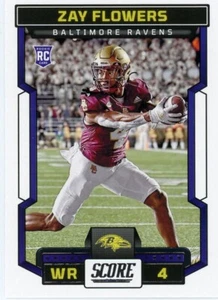 2022 Panini Score RC #351 ZAY FLOWERS Baltimore Ravens - Picture 1 of 2
