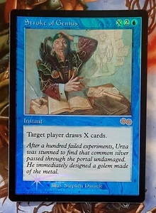 Mtg Urza's Saga foil Stroke of Genius - Picture 1 of 2