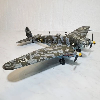 Vintage Heinkel He 111 H-6 German Night Bomber WWII 1/48? Plastic Model Plane - Image 1 of 4