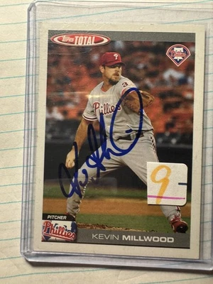 Кевин Миллвуд Филлис 2004 TOPPS TOTAL С АВТОГРАФОМ с автографом wow Philly - Изображение 1 из 3