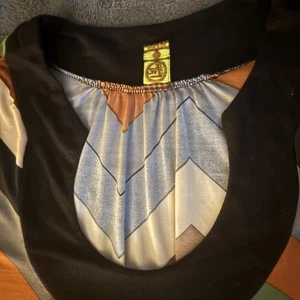 24/7 Komfort Kleid Damen 3X Mehrfarbig Chevron Tunika Boho Retro Made in USA - Bild 1 von 7