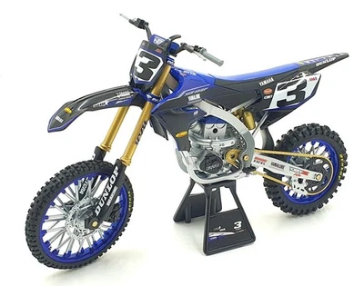 NewRay 1/6 Scale 49713 - Yamaha Factory Motorbike YZ450F E.Tomac #3 Blue/SIlver - Image 1 of 4