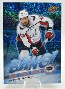 2024-25 Upper Deck Series 2 Bang For Your Puck Speckled #BP-21 Tom Wilson - Picture 1 of 2