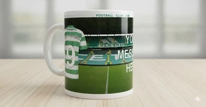 Personalised Football Team Mug 11oz Mug Football Fan Personalised Kit Team - Picture 1 of 28