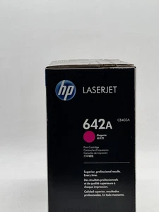 HP 642A Magenta Toner Cartridge (CB403A) – Genuine OEM – Brand New Sealed - Picture 1 of 3