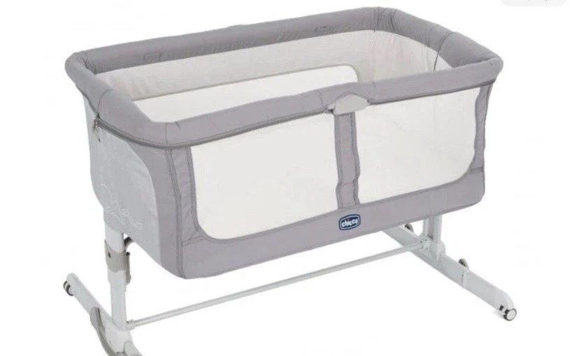 Next to Me Chicco Crib with Mattress and Sheet Set In taupe - Image 1 of 1