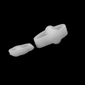 2 Stück 2 Loch Gel Silikon überlappender Zehentrenner Dehner Schutz Fußpflege - Bild 1 von 10