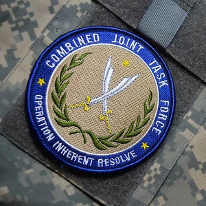 GRUPO DE TRABAJO CONJUNTO COMBINADO CJTF-OIR OPERACIÓN INHERENTE RESOLUCIÓN vêlkrö INSIGNIA - Imagen 1 de 12