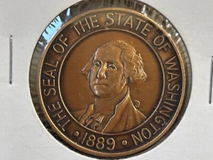 1966 Washington State Capitol Medals - Bronzemedaille Olympia - Bild 1 von 2