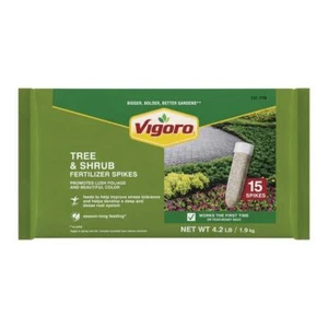 Tree Shrub Fertilizer Spikes 15 Pack 12-5-7 Slow Release All Season Feed Root - Picture 1 of 7