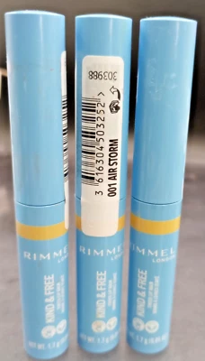 Rimmel Kind & Free Tinted Lip Balm #001 Air Storm - 0.0 5 Oz Ea. Qty 3 - Imagem 1 de 3