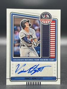 2023 USA Stars & Stripes VANCE HONEYCUTT Auto BLUE FOIL AUTOGRAPH Free Shipping