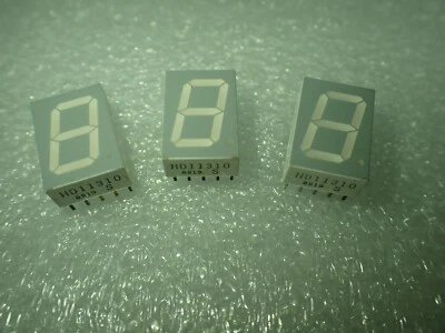 Seven 7 Segment Displays Common anode Super RED Siemens Quality 13mm, 5 PER SALE — 第 1/3 张图片