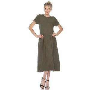 Maxi vestido de manga corta para mujer White Mark - Imagen 1 de 40