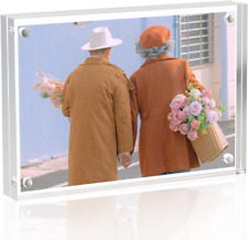 Acrylic Photo Frames 3.5X5 Double Side Magnets Picture Frame, Magnetic Picture F