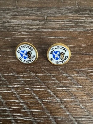 Par de marcadores de pelotas de golf Old Course St. Andrews Foto 1 de 2