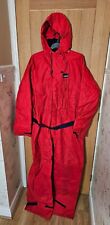 Musto Vintage Sailing Suit Men's XL ~ Nylon Red Overalls Waterproof Jumpsuit