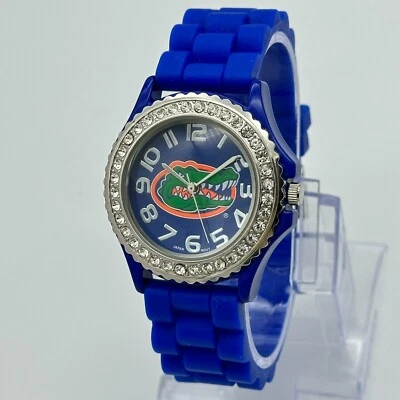 Reloj para mujer Miami University of Florida GATORS Game Time, tono azul y plateado Foto 1 de 4