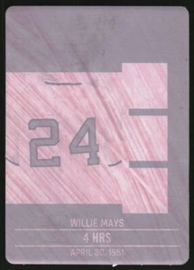 Placa de impresión Leaf In The Game 2020 magenta Willie Mays 1/1 - Imagen 1 de 2
